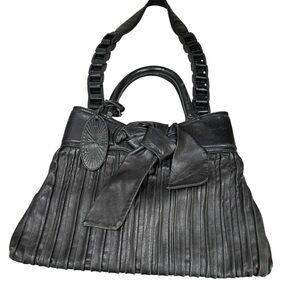 Zac Posen black bow purse bag